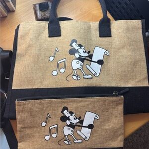 NWOT - Mickey Mouse Tote and Pouch Set